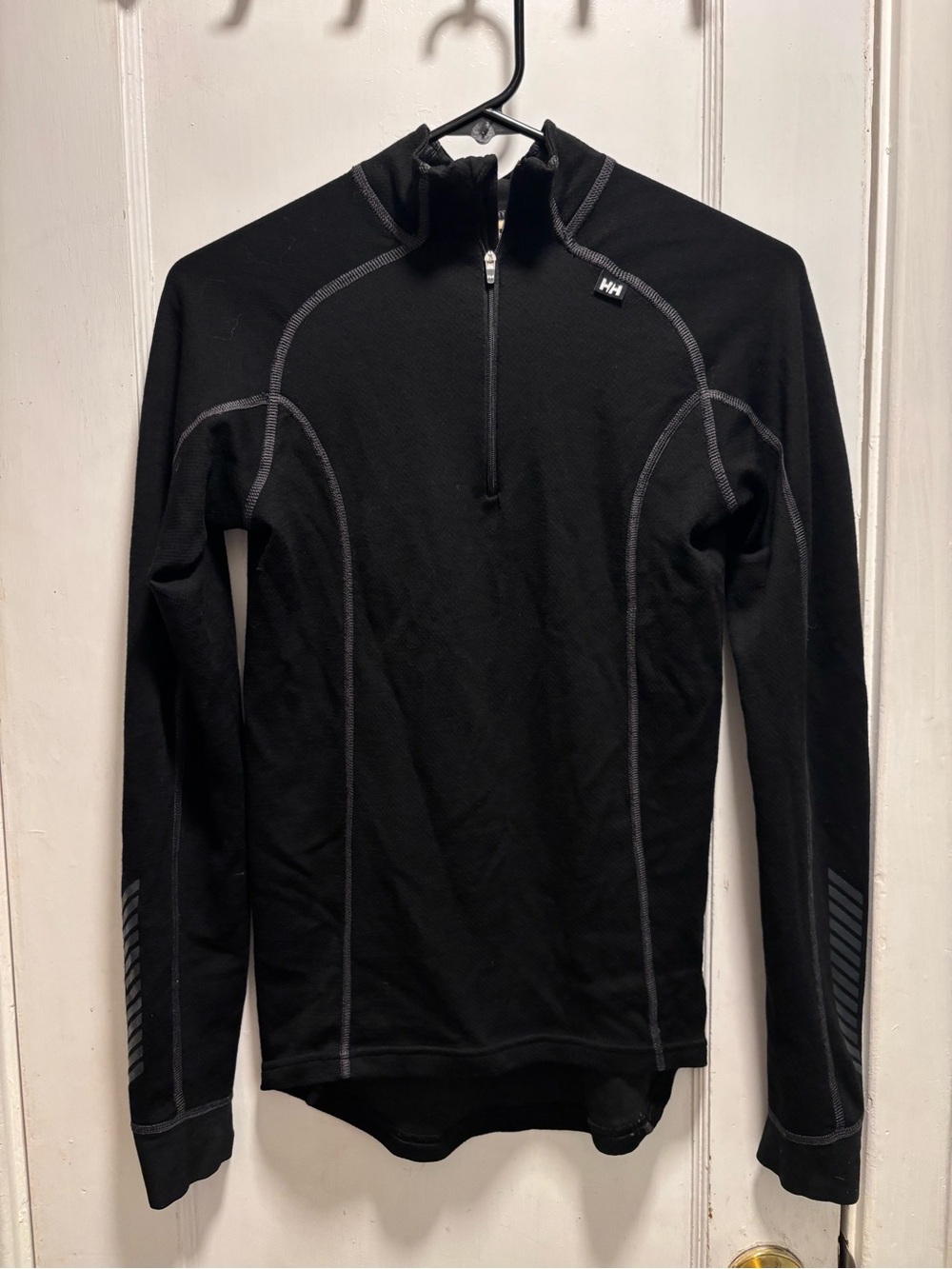Helly Hansen Black Top with Orange Accent Tag